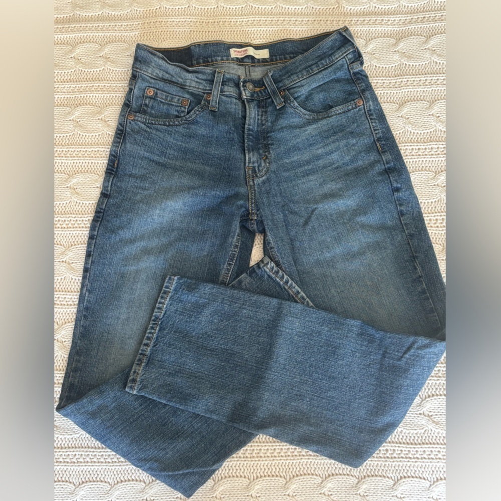 Levi Signature Athletic Classic Blue Women's Jeans 5Pocket W28 L30